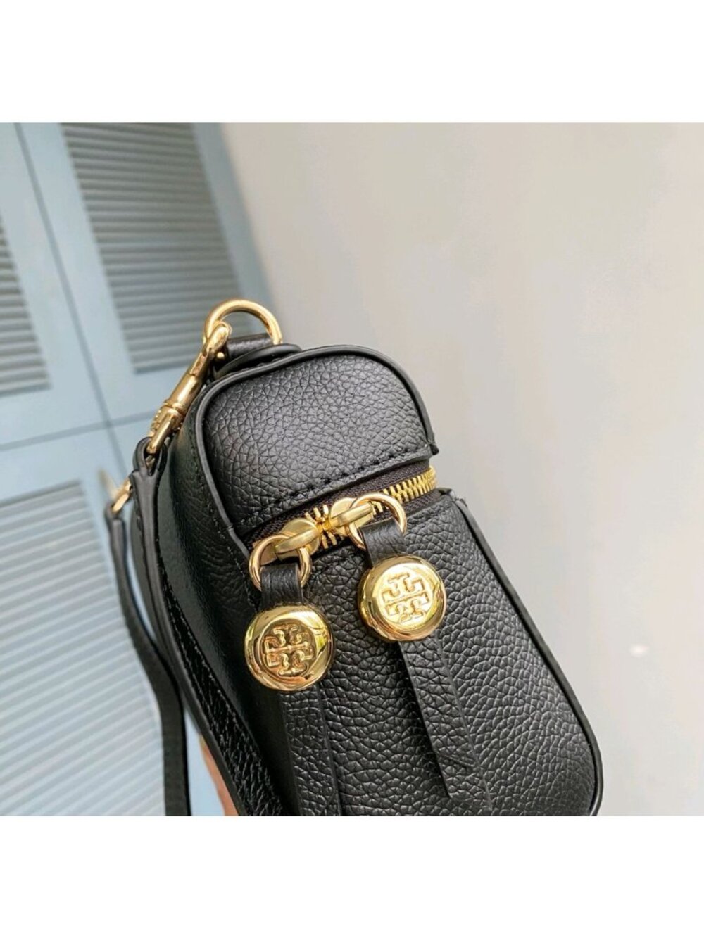 Tory Burch Romy Slim Mini Bag Black OS - Picture 6 of 13